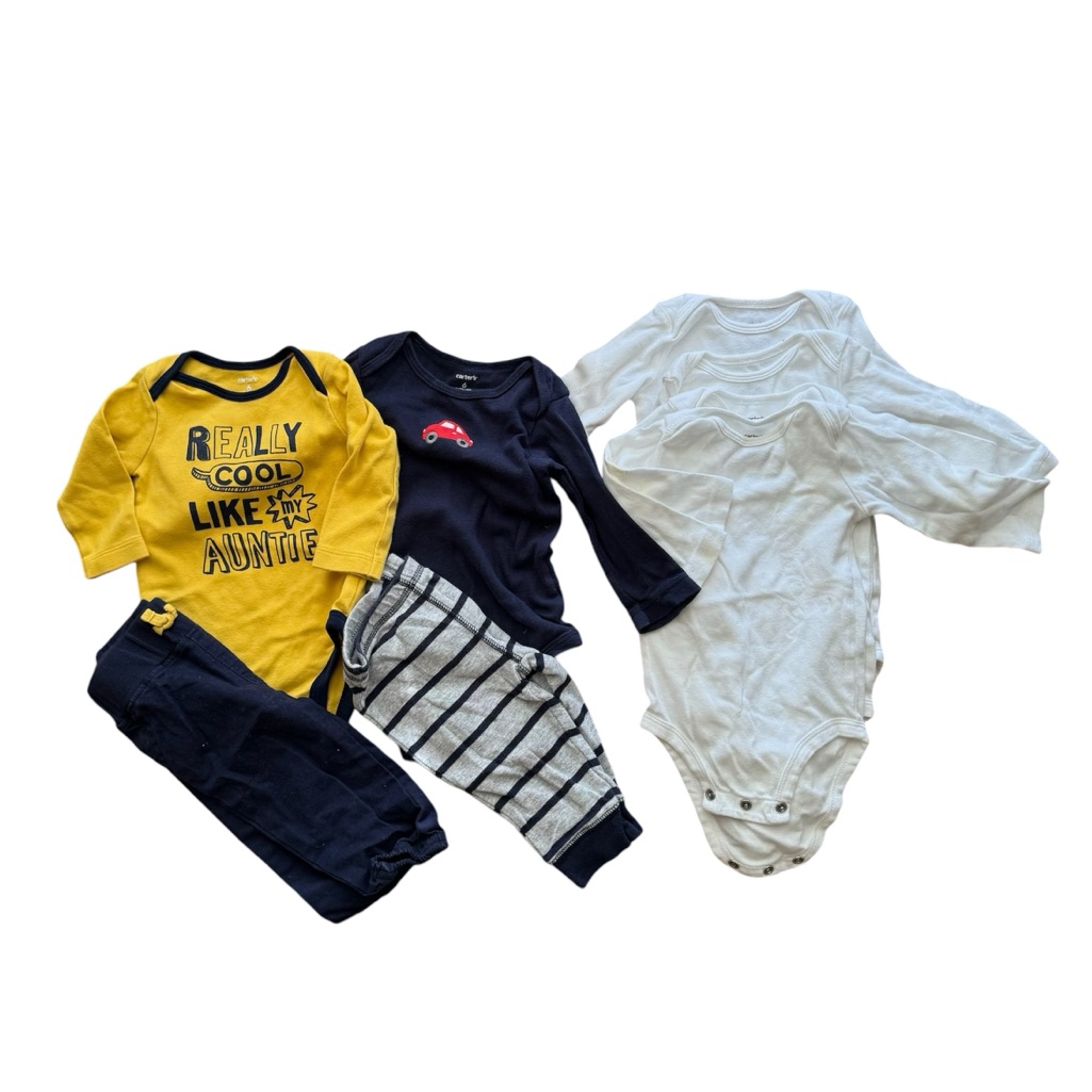 Carters Bundle 6 Months 8 Pieces Long Sleeve